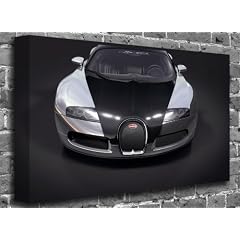 Bugatti Veyron Sports Super Car Canvas Art Prints