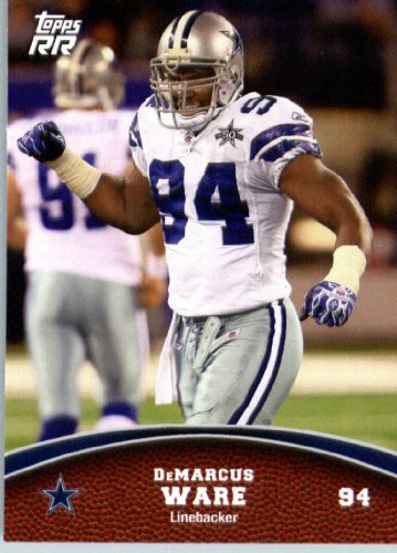 2011 Topps Rising Rookies Football Card # 34 DeMarcus Ware - Dallas Cowboys - NFL Trading Card Protective Screwdown Display Case