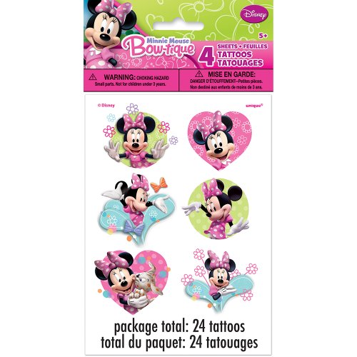 Minnie Mouse Tattoos, 24ct