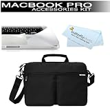 Macbook Pro 13" Protection Bundle Kit Includes Incase Nylon Sling Sleeve for 13" MacBook Pro (Black) + Moshi Palmguard for MacBook Pro 13" + BONUS Butterfly Photo Microfiber Cleaning Cloth