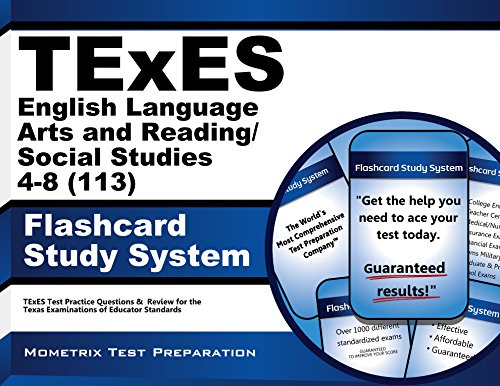 texes english language arts and readingsocial studies 4 8 113 flashcard study system texes test practice questions