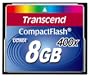 Transcend Extreme-Speed Compact Flash (CF)  8 GB Scheda di memoria 400x
