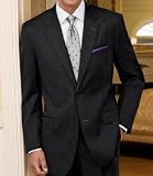 Joseph 2 Button Wool Suit- Charcoal Thin Stripe Milled
