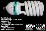 Full Spectrum Lighting Bulb 85 Watt Photography Photo Video Daylight Balanced Pure White Steve Kaeser Photographic Lighting & Accessories