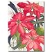 Christmas Florals Poinsettia Flag