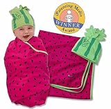 Sozo Juicy Fruit Swaddle Blanket & Cap Set