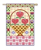 Snowman & Birds Silk Reflections Regular Size Flag
