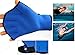 Harryshell(TM)Water Resistance Fins Hand Glove Training Fingerless Webbed Flippers Paddle Swim Gloves (Blue, Big)