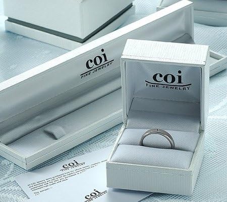 COI Jewelry Tungsten Carbide Spinning Ring With Carbon Fiber (From US3.5 to US16)