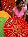 Water Dai Woman with Colourful Umbrellas, Xishuangbanna, China Photographic Poster Pr...