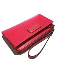 Shoes: Kate Spade Layton Wellesley Hot Rose Leather Tech Wallet Clutch WLRU1779