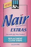 Nair Hair Remover Extras Replacement Cloth Strips (30 Cloths)
