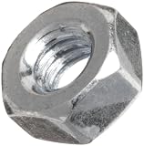Zinc Plated Steel Hex Nut, #2-56 (Pack of 100)