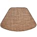 Sweet Pea Linens Brown/Tan Wipe Clean Wedge-Shaped Placemats - Set of Two