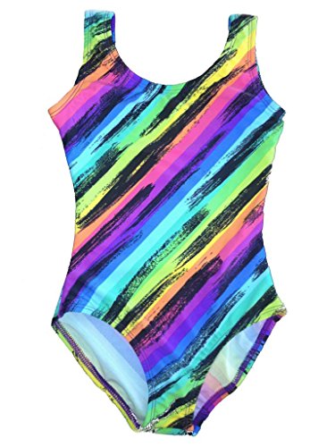 Rainbow Stripes Tank Leotard