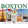 Boston Popout Map: Greater & Downtown Boston, Beacon Hill, Harvard Square, Subway (Popout Map)