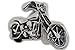 TFJ Men Women Belt Buckle Fashion Silver Metal Biker Motorcycle Bike Rider