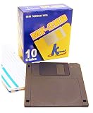KHypermedia 3.5 1.44 MB PC-Formatted Diskettes (Black,10-Pack)