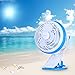 Clip On Desk Fan USB Table Fans (USB OR Battery Powered, Quietness)(Blue)