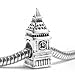 .925 Sterling Silver London Big Ben Clock Bead Charm For Pandora Troll European Charm Bracelets