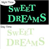 51KB9DdVSuL. SL160 SS160  Glow in the Dark Sweet Dreams....Nursery Wall Quotes Words Sayings Removable Wall Lettering