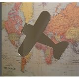 Air Plane Peel and Stick On Shatterproof Acrylic Mirror Wall Art Applique by Mirror A-Peel