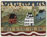 11"x15"~ No Place Like Home ~ glass Cutting Board ~ code 044