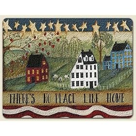 There's No Place Like Home Large Tempered Glass Cutting Board