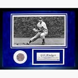 Gil Hodges Dodgers Stadium Dirt Mini 11" x 14" Collage