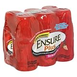 Ensure Plus Complete Balanced Nutrition Drink, Ready to Use, Strawberry and Cream, 24- 8 Fluid Ounce Bottles