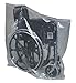 DMI Wheelchair Transport Bags, Heavy-Weight Clear Plastic, 100 Bags per Roll, Perforated Edges, Clear