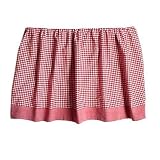 Tadpoles Basics Red Gingham Crib Skirt