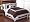 Chocolate and White Hotel Duvet Comforter Cover 6 piece Bedding Set - Queen Size