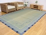裏面フェルト張り加工 い草ラグカーペット 「DXアシュレイ」 サイズ:191×300cm カラー:ブラウン(8119340)