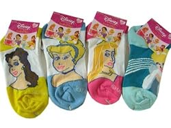 Disney Princess 4 pairs socks set (size 6-8)