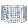 Midwest Black E-Coat Exercise Pen with Ground Stakes