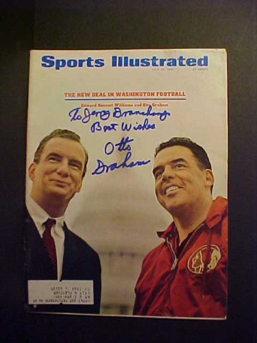 Otto Graham Washington Redskins Autographed July 27, 1966 Sports Illustrated Magazine