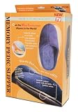 Memory Foam Pedic Slipper, Blue, X-large Size, Man 10.5-11.75 Woman 12-13