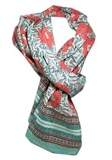 Anokhi 100% Cotton Voile Sea Flower Fashion Scarf *New for Spring