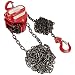 Coffing LHH-1B-20FT Steel LHH Model Hand Chain Hoist with Hook, 20' Lifting Height, 1 Ton Load Capacity