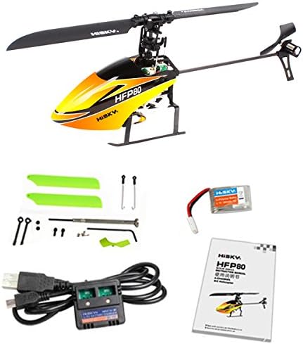 HiSKY HFP80 FBL70 4CH 3 Axis Gyro Flybarless Mini RC Helicopter BNF