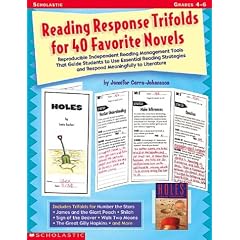 Reading Response Trifolds For 40 Favorite Novels