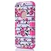 Mybase-Elegant Flowers 3in1 Hybrid High Impact Bumper Hard Back Case Cover Fit For Apple iPhone 5c 5C
