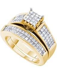 2.17CTW DIAMOND INVISIBLE TRIO SET