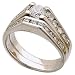 Channel Fashion Diamond Wedding Ring Set In Platinum