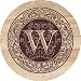 THIRSTYSTONE COASTER SET * MONOGRAMS * W