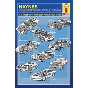 Muscle Cars Mustang Ford Chevrolet Corvette Camaro Poster 24 x 36 inches