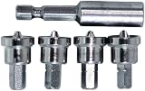 Vermont American 16620 4 Piece Drywall Bit Tip Set with Bit Tip Holder