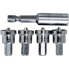Vermont American 16620 4 Piece Drywall Bit Tip Set with Bit Tip Holder by Vermont American