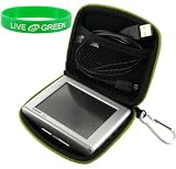 EVA Hard Shell Cube Case (Lime) for TomTom ONE 140 3.5-Inch